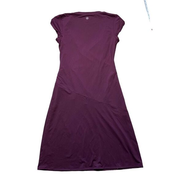 Athleta Faux Wrap Dress in Purple Women’s Size Small - Picture 2 of 7